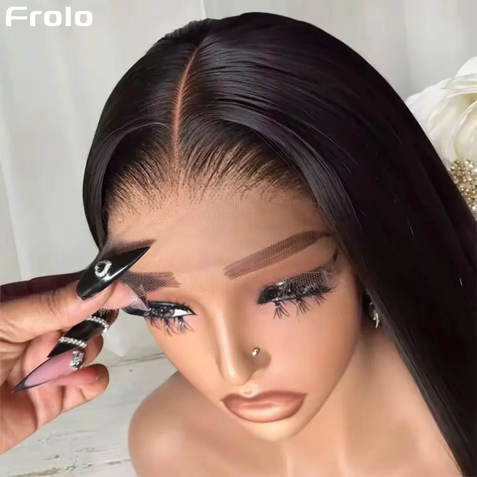 Lace Front Wigs - باروكة شعر بشري مستقيم بدون غراء
