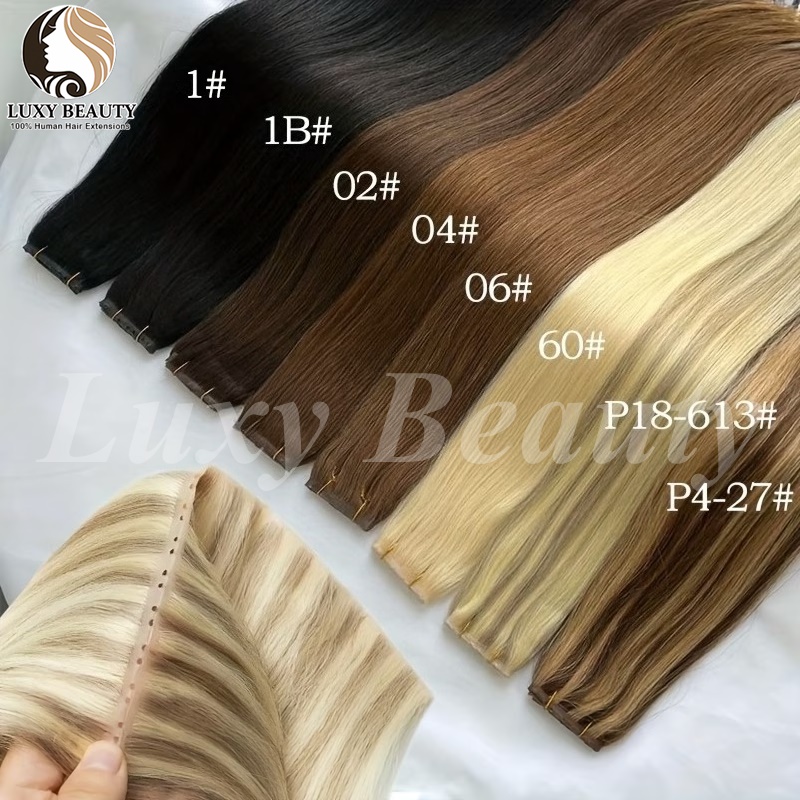 وصلات شعر براون باترفلاي هول و - مراجعة Invisible Tape In Extensions Real Hair وسعره