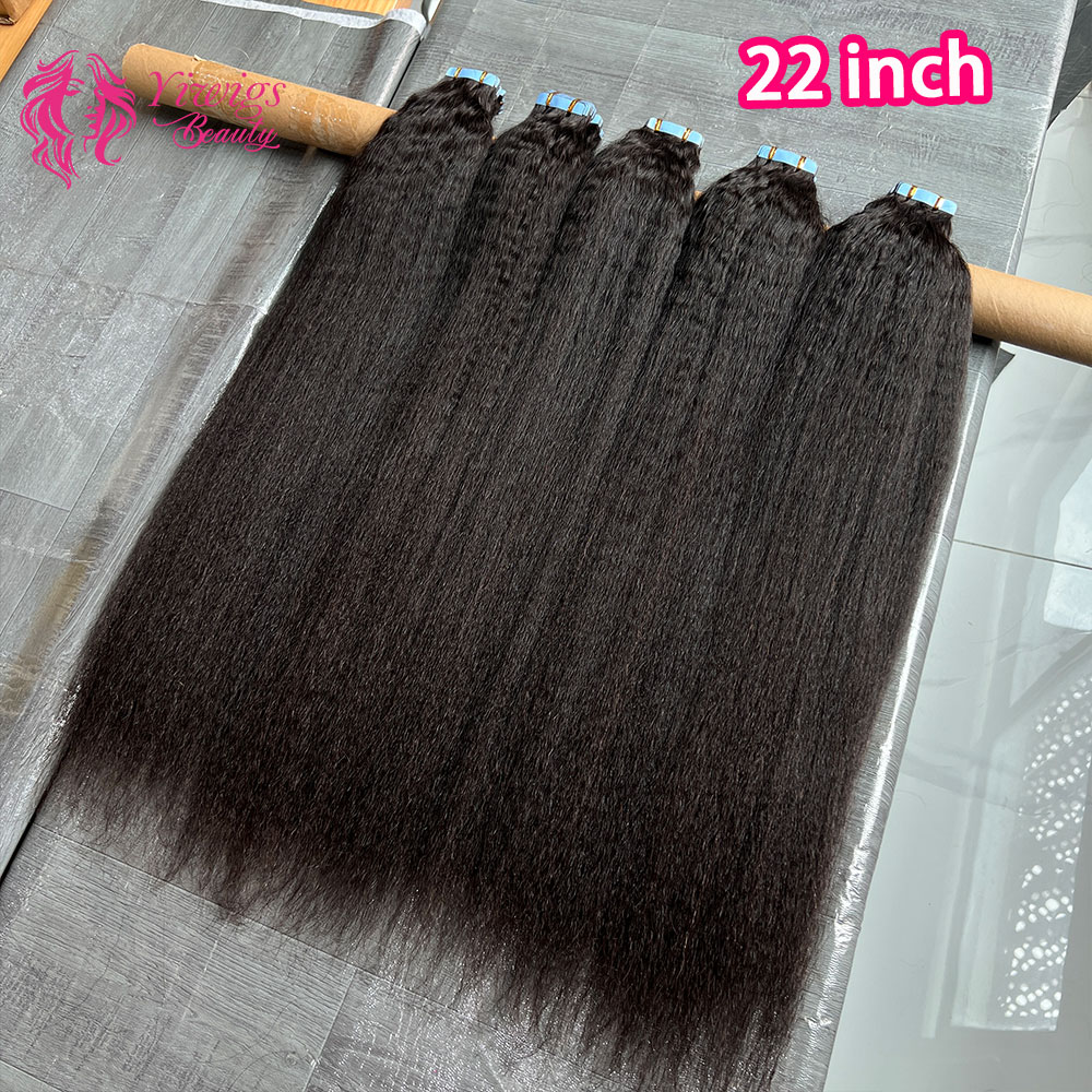 وصلات شعر مستقيمة لاصقة، وصلات - مراجعة Invisible Tape In Extensions Real Hair وسعره