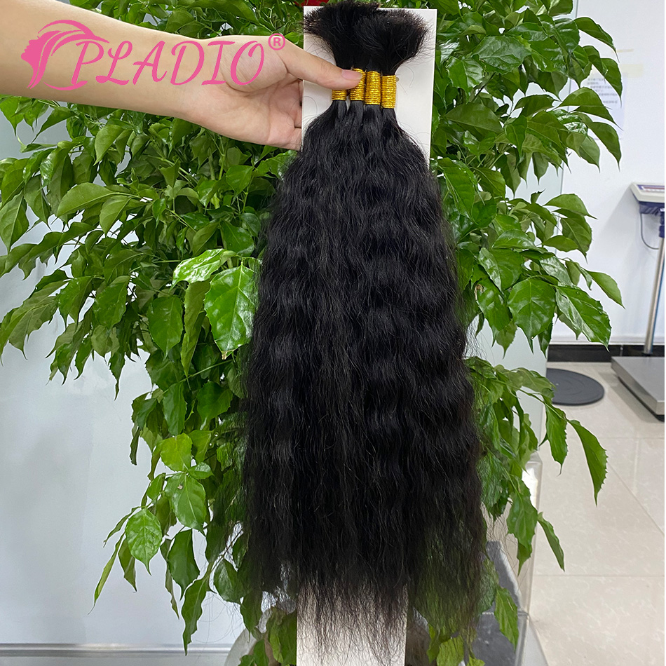 وصلات شعر رطبة ومموجة بوزن 100 - مراجعة Water Wave Bulk Human Hair For Braiding وسعره