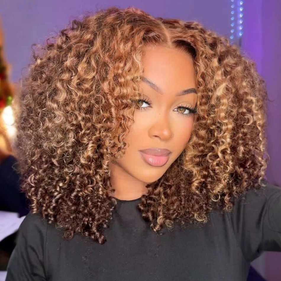 باروكة شعر طبيعي قصيرة مجعدة ب - مراجعة Glueless Wear And Go Human Hair Wig وسعره