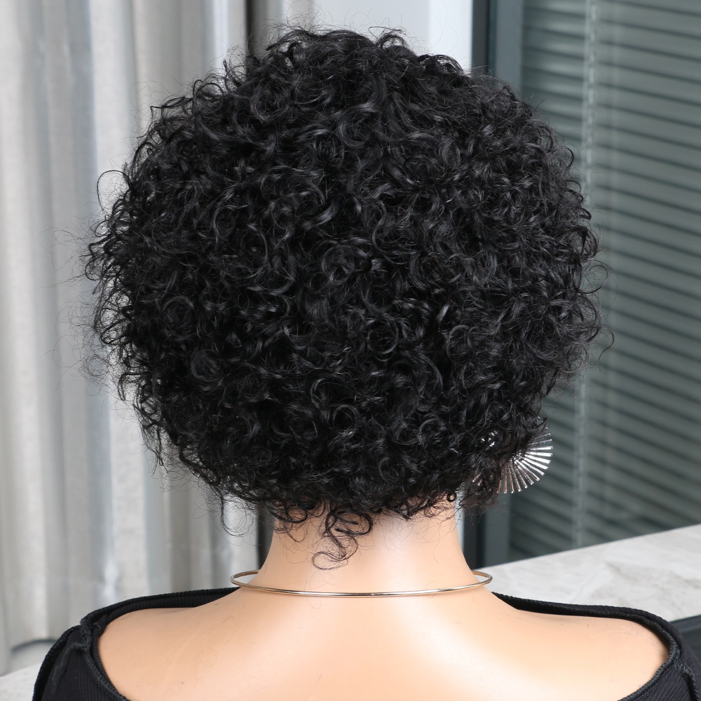 شعر مستعار بيكسي كوت من الشعر  - مراجعة Short Pixie Cut Wig Human Hair Cheap وسعره