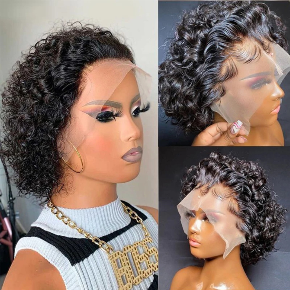 شعر مستعار بيكسي كوت من الشعر  - مراجعة Short Pixie Cut Wig Human Hair Cheap وسعره