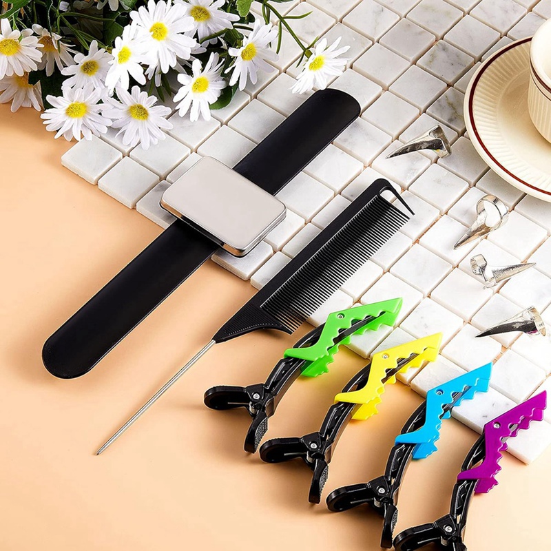 8 قطع من حلقات تقسيم الشعر، 6  - مراجعة Hair Clips وسعره