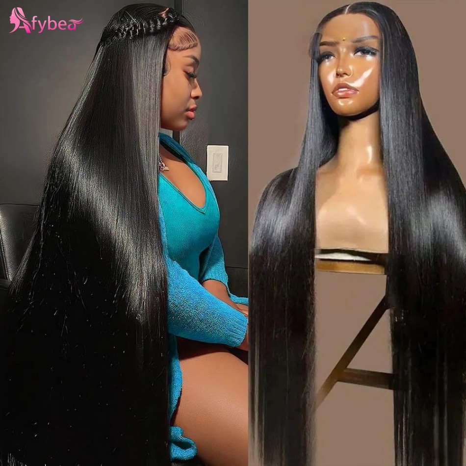 شعر مستعار بشري مستقيم بطول 40 - مراجعة Hd Lace Frontal Wig Human Hair Pre Plucked وسعره