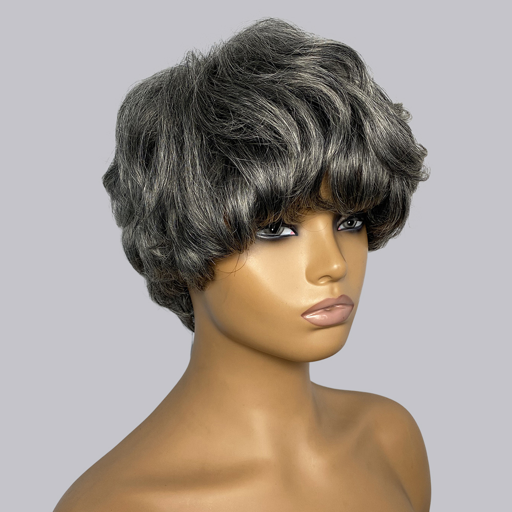 شعر مستعار بشري من بيكسي كات ب - مراجعة Short Pixie Cut Wig Human Hair Cheap وسعره